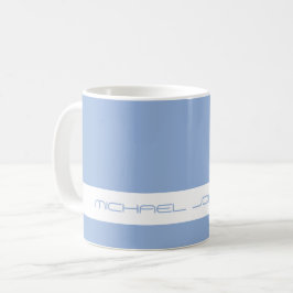 Taza De Café Color de tendencia en polvo azul - Nombre futurist