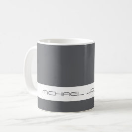 Taza De Café Color de tendencia Gris pizarra - Nombre futurista