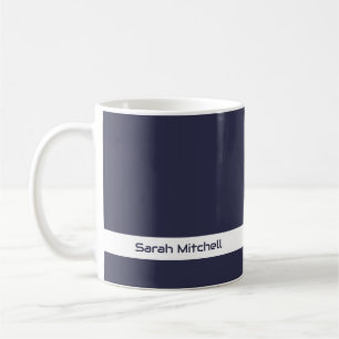 Taza De Café Color de tendencia - Mug de nombre azul de la mari