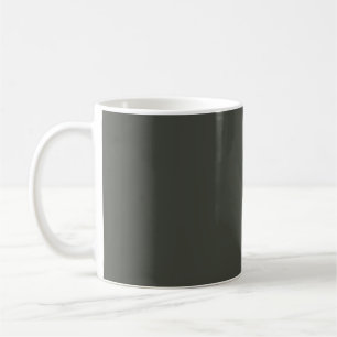 Taza De Café Color de tendencia - Mug gris oscuro del bosque