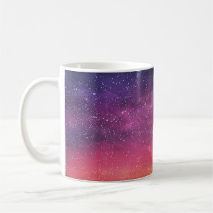 Taza De Café Color mágico: Encantando el fondo del cielo.