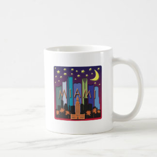 Taza De Café Color mega del horizonte de Miami