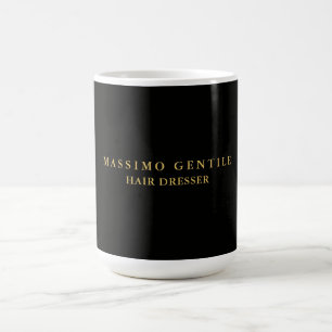 Taza De Café Color Oro Negro Profesional de Moda