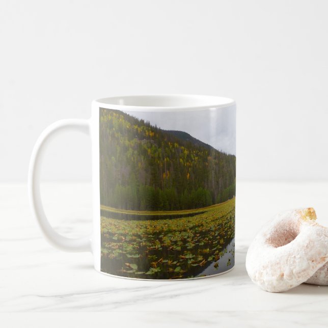 Taza De Café Color otoñal en Cub Lake (Con donut)