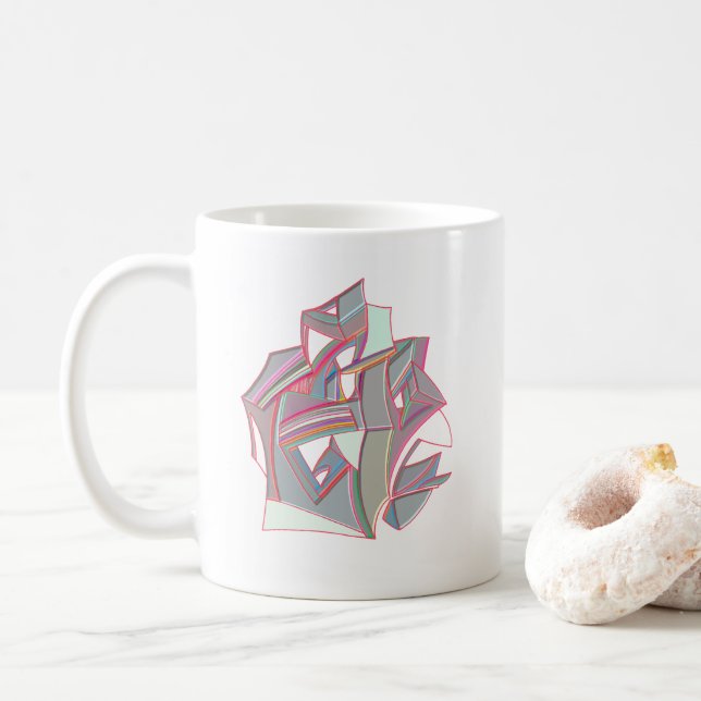 Taza De Café Color personalizado (Con donut)