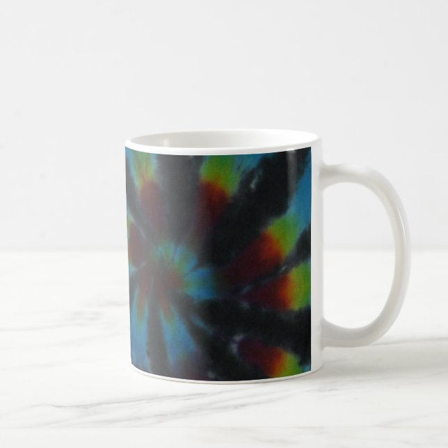 Taza De Café Color Profundo Espiral Swirl Tie Dye (Derecha)
