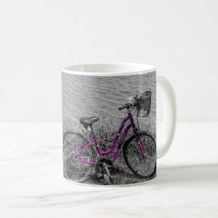 Taza De Café Color selectivo de la bicicleta de la isla de Mack