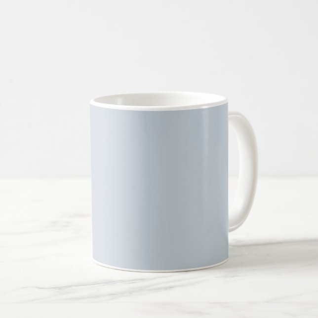 Taza De Café Color sólido azul de ilusión (Anverso derecho)