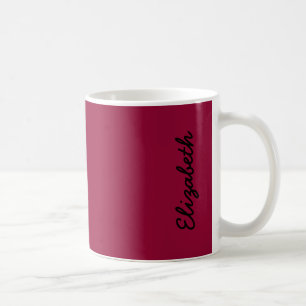 Taza De Café Color sólido borgoña