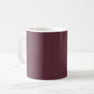 Taza De Café Color sólido de Borgoña