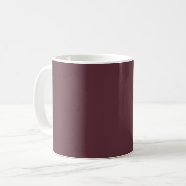 Taza De Café Color sólido de Borgoña (Anverso izquierdo)