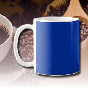 Taza De Café Color sólido de cobalto eléctrico Clásico Elegan