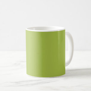 Taza De Café Color sólido de la temporada de primavera verde de