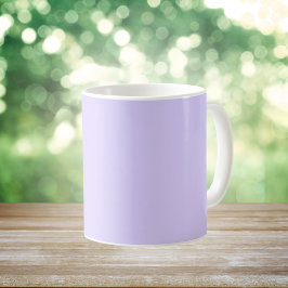Taza De Café Color sólido de lavanda pálida