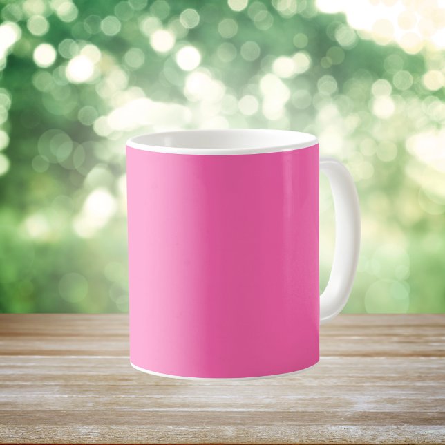 Taza De Café Color sólido rosa caliente (Subido por el creador)