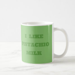 Taza De Café Color sólido verde de las nueces de los pistachos