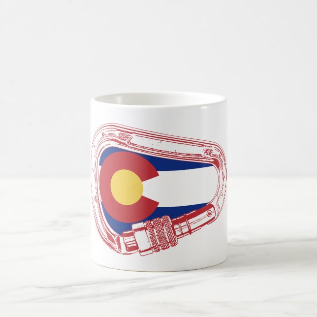 Taza De Café Colorado Climbing Carabiner (Centro)