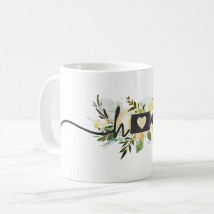 Taza De Café Colorado Estado Personalizado Tu Ciudad Hogar Rúst