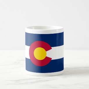 Taza De Café Colorado: La bandera del estado centenario de EE. 