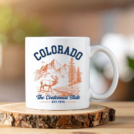 Taza De Café Colorado The Centennial State | Deer & Mountain