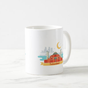 Taza De Café Colorante de recuerdos turcos de Estambul