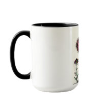 Taza de café coloreada de las ilustraciones