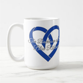 Taza De Café Colorectal Cancer Backbone Heart Blue Awareness 