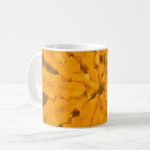 Taza De Café Colores cálidos de la tierra Ocre dorado Alegre