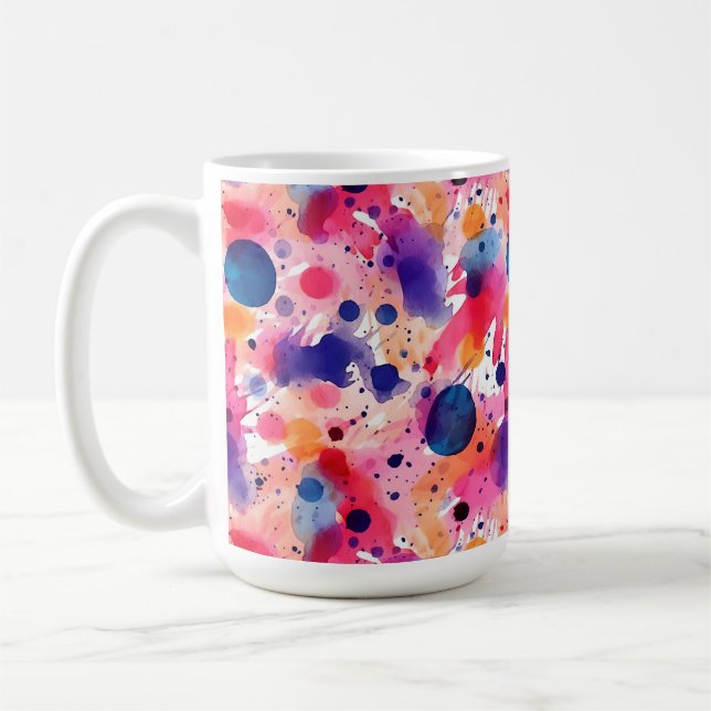 Taza De Café Colores de agua (Izquierda)