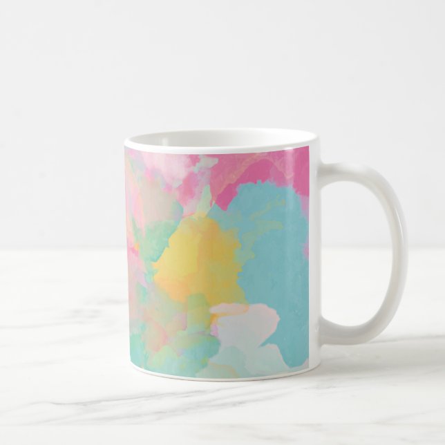 Taza De Café Colores de agua Pastel (Derecha)