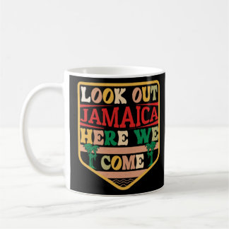 Taza De Café Colores de agua retro vintage de Jamaica