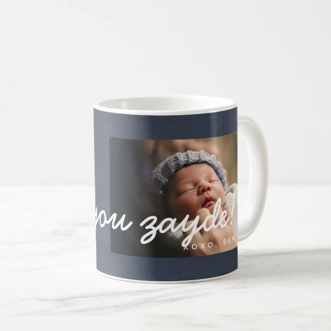 Taza De Café Colores de agua rusos que amo a Zayde Mug - Marina (Anverso derecho)