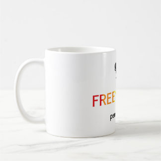 Taza De Café colores de arco iris del logotipo freenbecky
