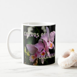 Taza De Café Colores de Colombia Cattleya Orchid Café Mug