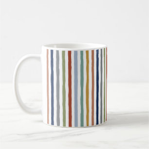 Taza De Café Colores De Inspiración Impresionista, Rayas De Man
