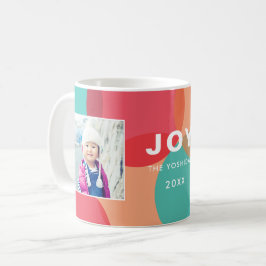 Taza De Café Colores de la alegría 2 Foto Mug personalizado