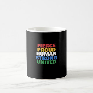 Taza De Café Colores de la Bandera del Orgullo por Discapacidad