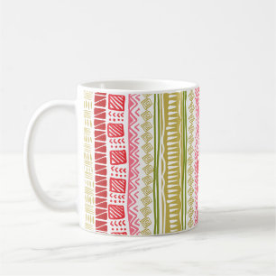 Taza De Café Colores de la sandía del patrón africano
