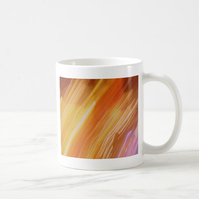Taza De Café Colores de luces psicodélicas (Derecha)