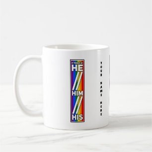 Taza De Café Colores de orgullo Mis Pronósticos son Él Su