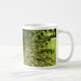 Taza De Café Colores de pantalla de pavo real