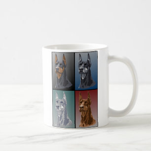 Taza De Café Colores Doberman