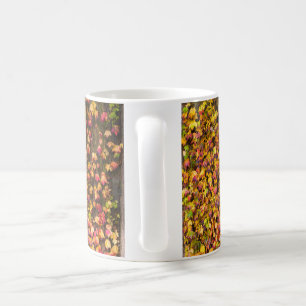 Taza De Café Colores dorados de otoño hiedra pared