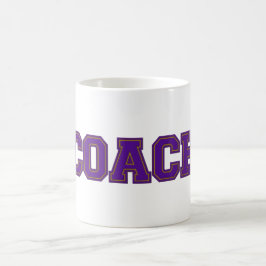Taza De Café Colores escolares COACH Mug, Purple Gold