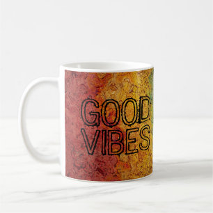 Taza De Café Colores felices del arco iris de la BUENA