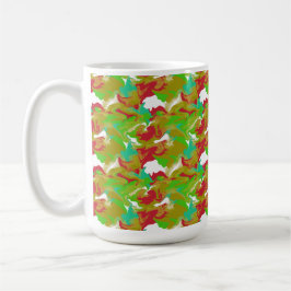 Taza De Café Colores festivos de arte líquido para la temporada