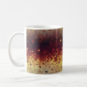 Taza De Café Colores Ombre de hojas otoñales