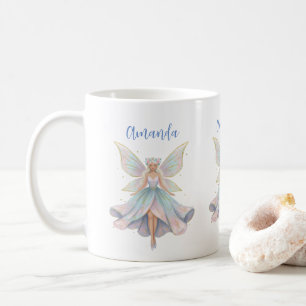 Taza De Café Colores pastel de ángel mágico hada
