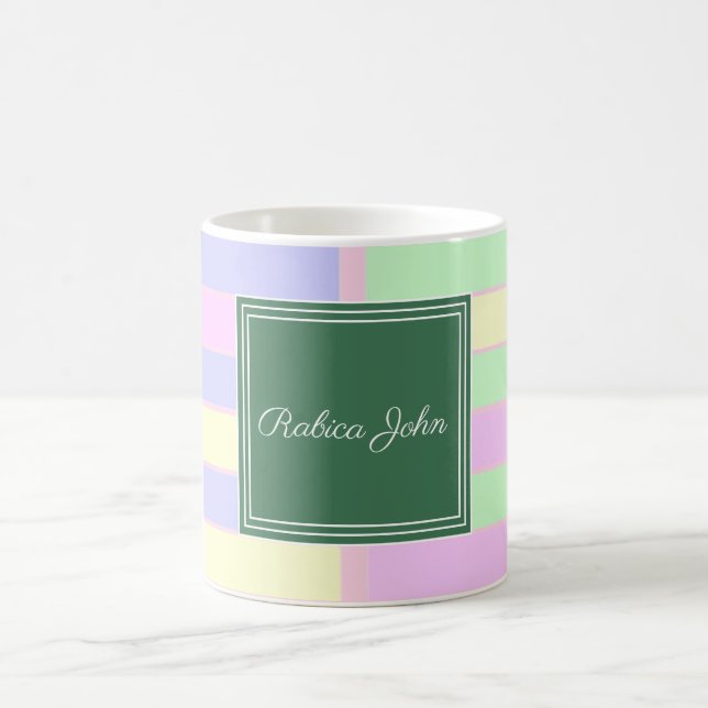 Taza De Café Colores pastel modernos (Centro)