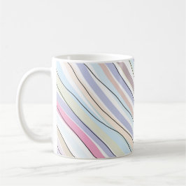 Taza De Café Colores Pastel ondulados